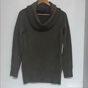 French Connection Large Women’s Cowl Neck Sweater Green #designer #luxury #boho